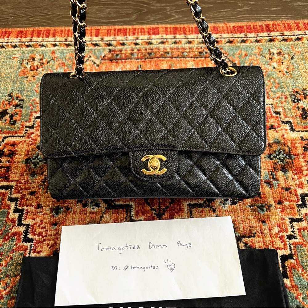 ❌SOLD❌Chanel Classic Vintage Medium Caviar Double Flap Bag - Picture 3 of 11